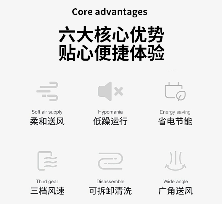 塔扇 USB桌面风扇 办公桌扇 多挡位调节功能 小巧方便 卧室立式 详情3