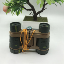 义乌晶辉厂家直销米兰/米红430小四倍迷彩儿童玩具双筒望远镜