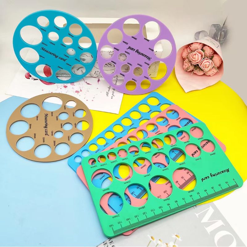 硅胶奶嘴测量尺子测量尺 吸奶器尺寸测量工具0825