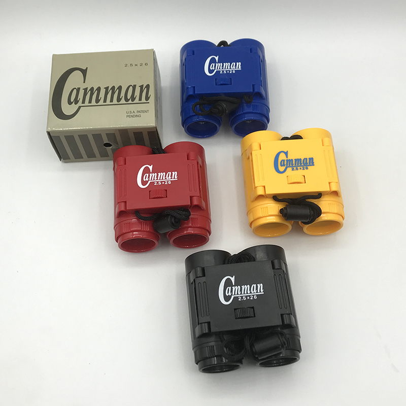 义乌晶辉厂家批发儿童迷你便携彩色1138玩具望远镜塑料望远镜2.5X26双筒望远镜礼品