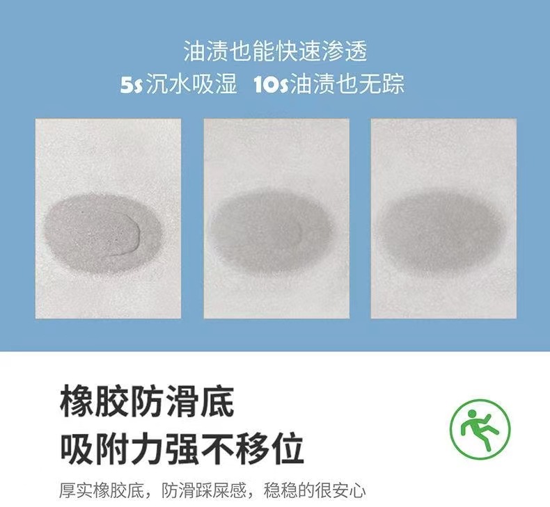 千思立体肌油画风花朵浴室吸水地垫小清新卫生间门口速干软垫子门垫724890430821详情9