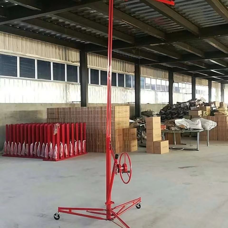 Gypsum board lift, gypsum board elevator, carpentry ceiling decoration, upper board bracket, ceiling hoist, gypsum board lift, carpentry ceiling, large core board, wood board bracket, high-strength turntable, universal adjustment Specification image