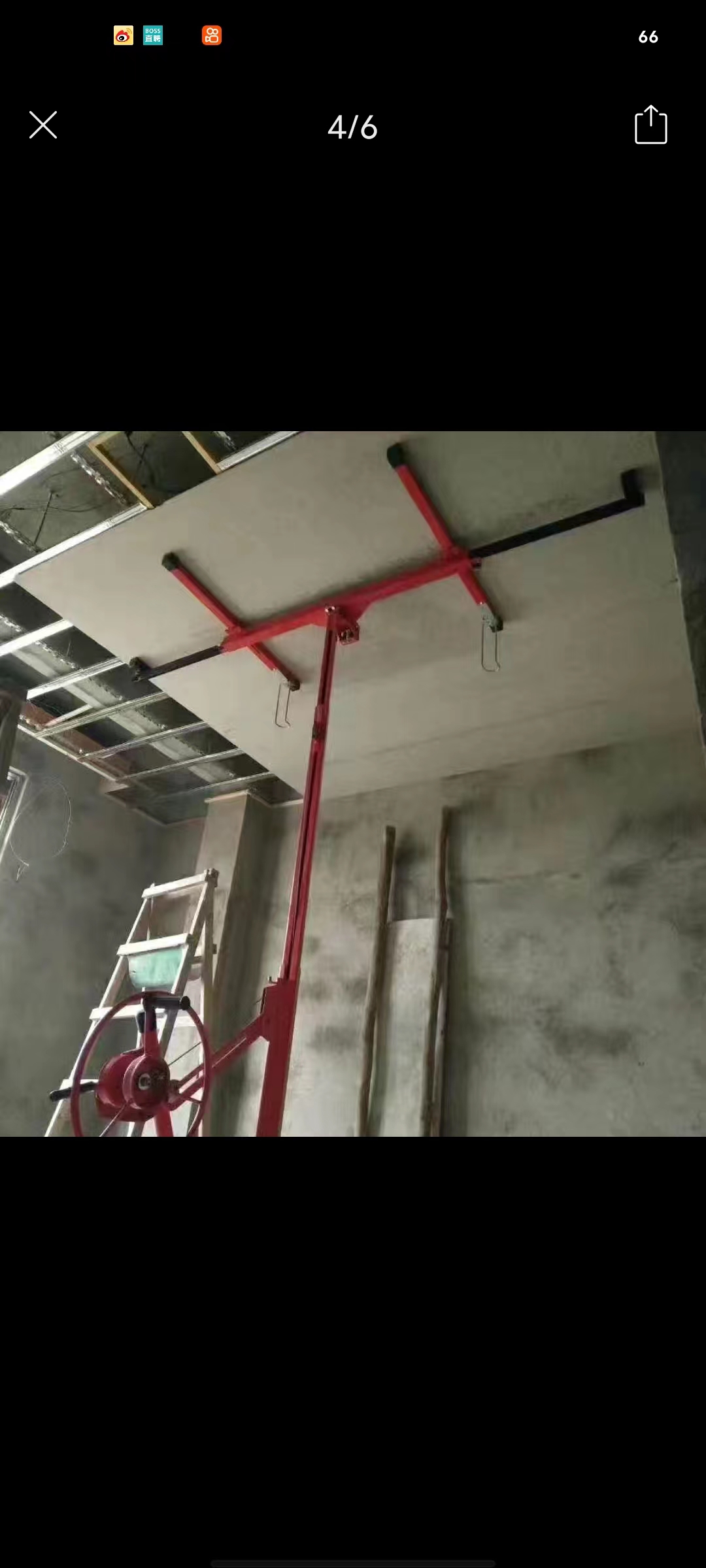 答案：石膏板/升降机/木工吊顶/装潢上板/支架天花/提升机/神器/大芯板/木板支架/高强度转盘/万向调节白底实物图