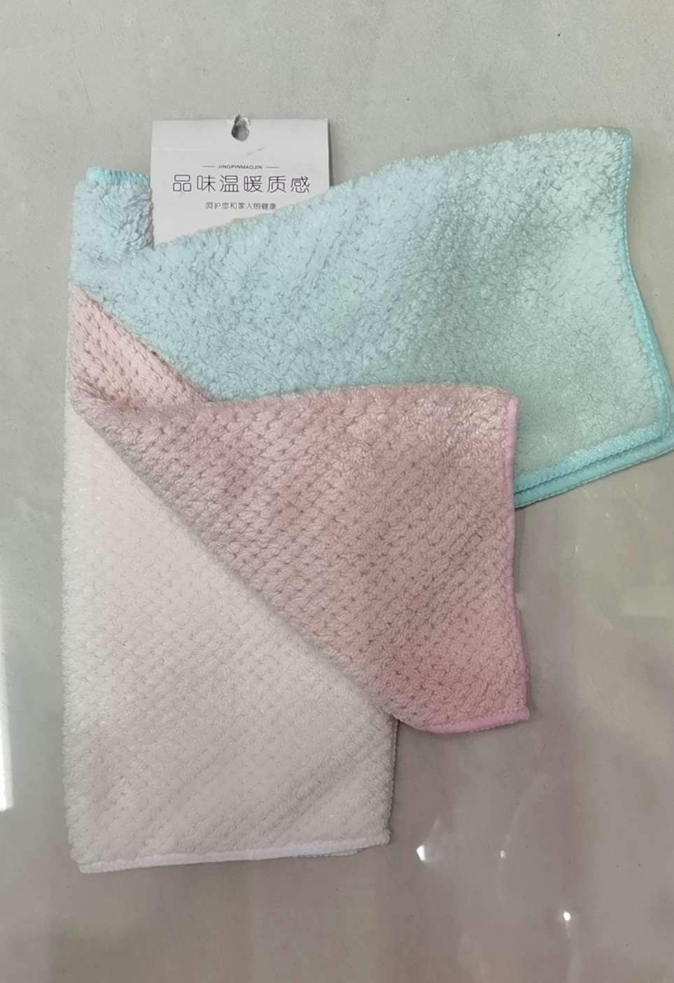 贝贝绒菠萝蚊30*30cm吸水性好3pcs