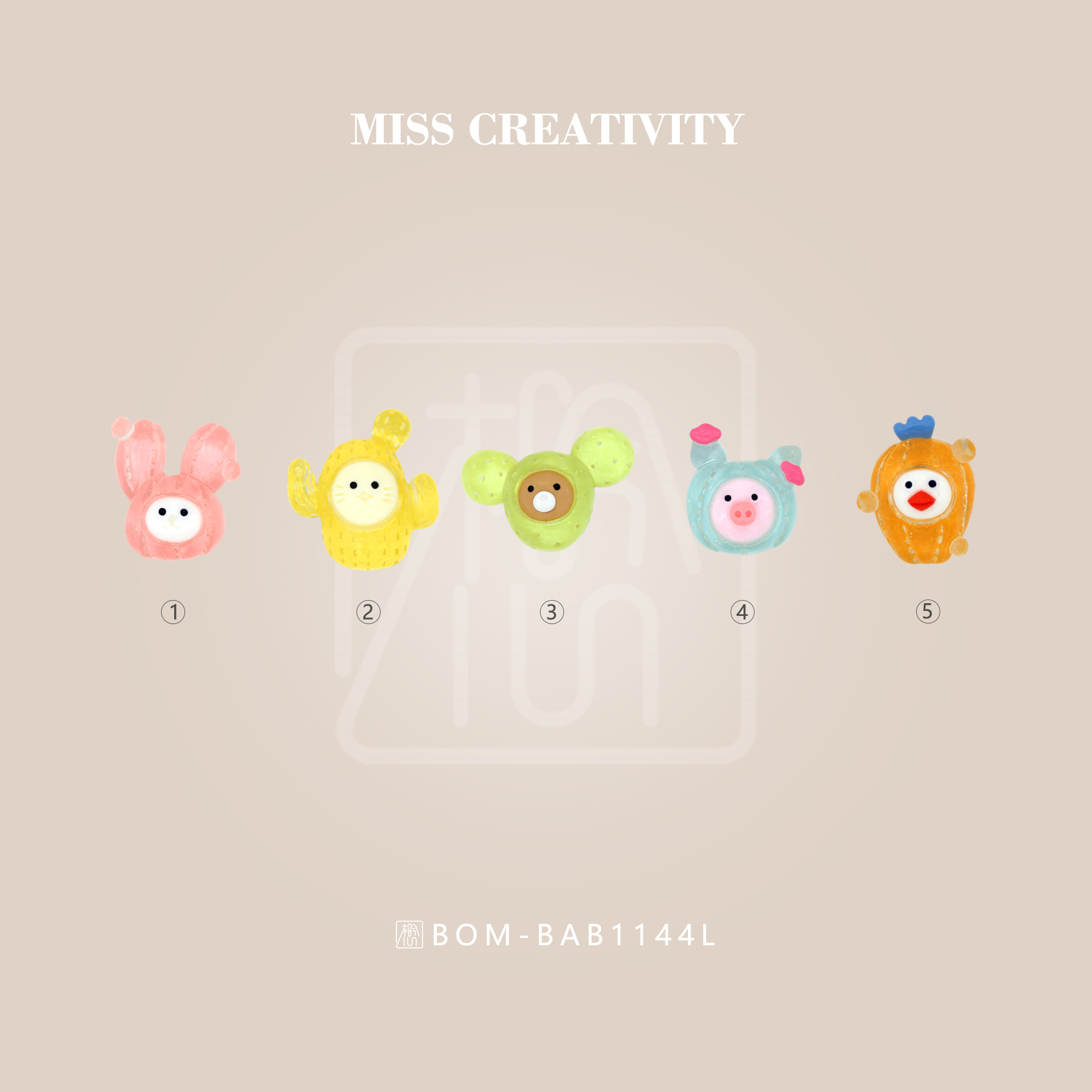Miss Resin cute cartoon accessories Hair accessories Headdress accessories BAB1144