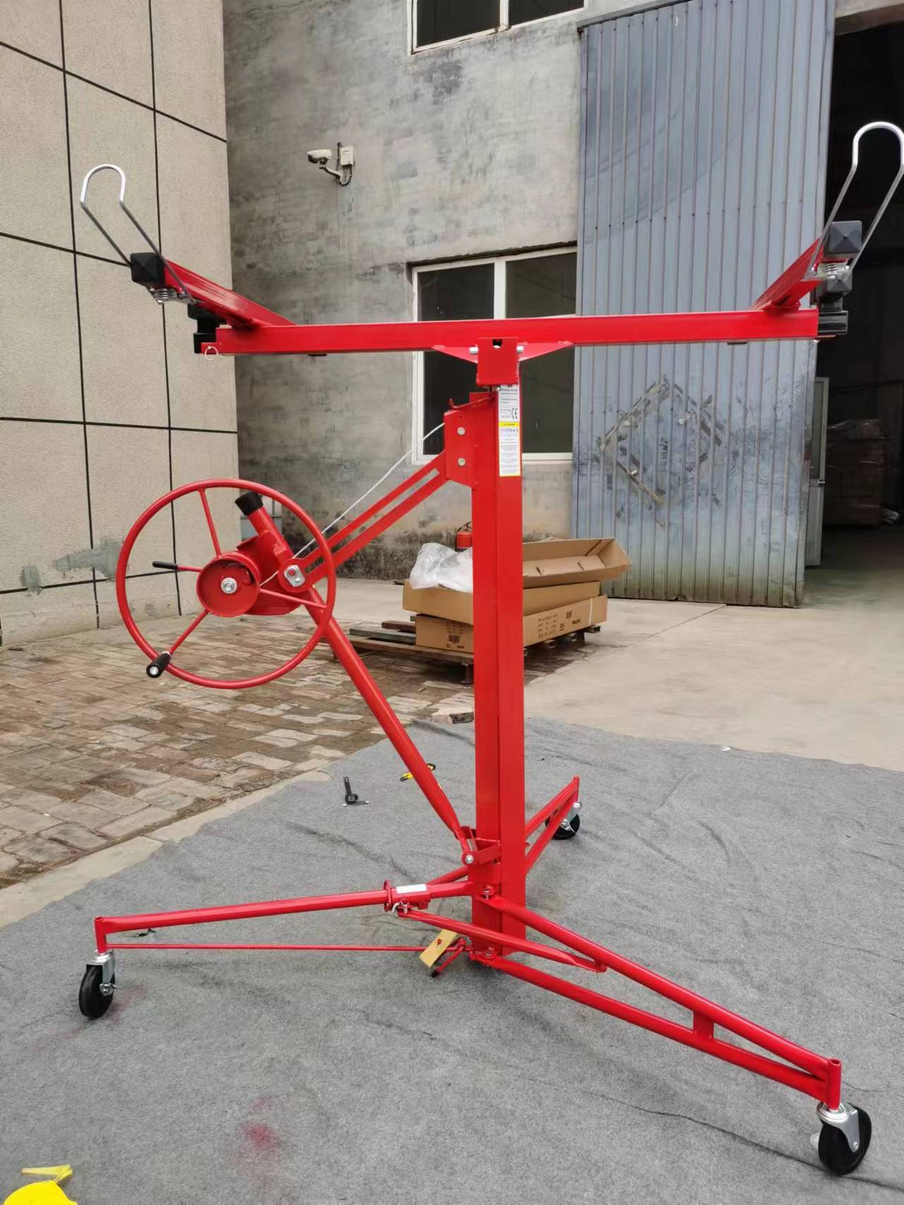 石膏板举升机石膏板升降机木工吊顶装潢上板支架天花板提升机石膏板举升机 升降神器木工吊顶大芯板木板支架高强度转盘万向调节