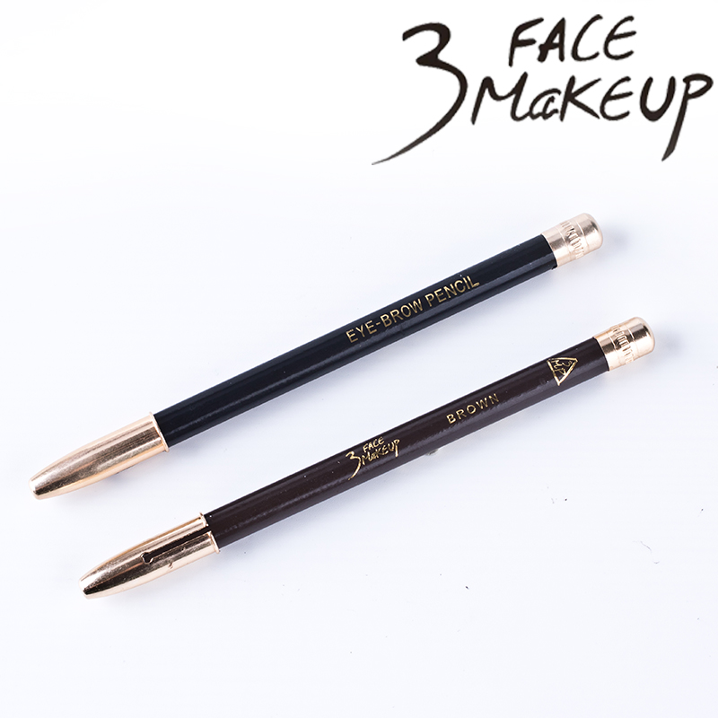 3 FACE MAKE UP 眉笔防水防汗持久不晕染