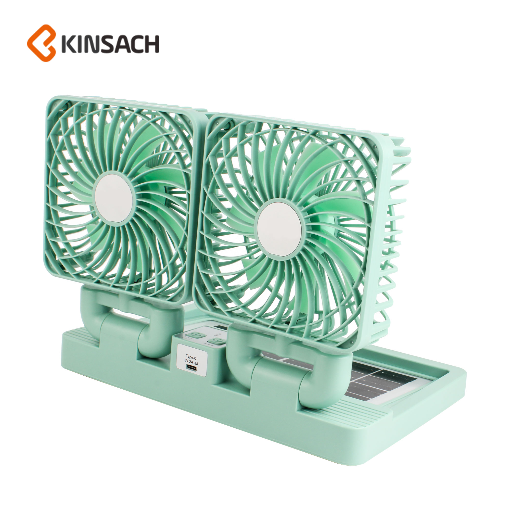 充电宝风扇太阳能/TYPE-C充电桌面多功能小风扇 应季清凉