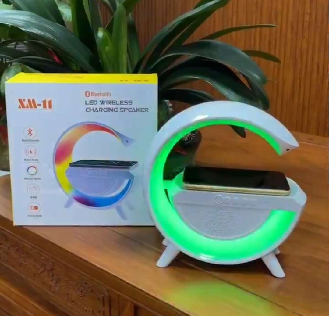 New wireless charging Bluetooth speaker, wireless Bluetooth audio system, three-in-one multi-functional wireless Bluetooth speaker, smart Bluetooth audio system, large G speaker, music light speaker