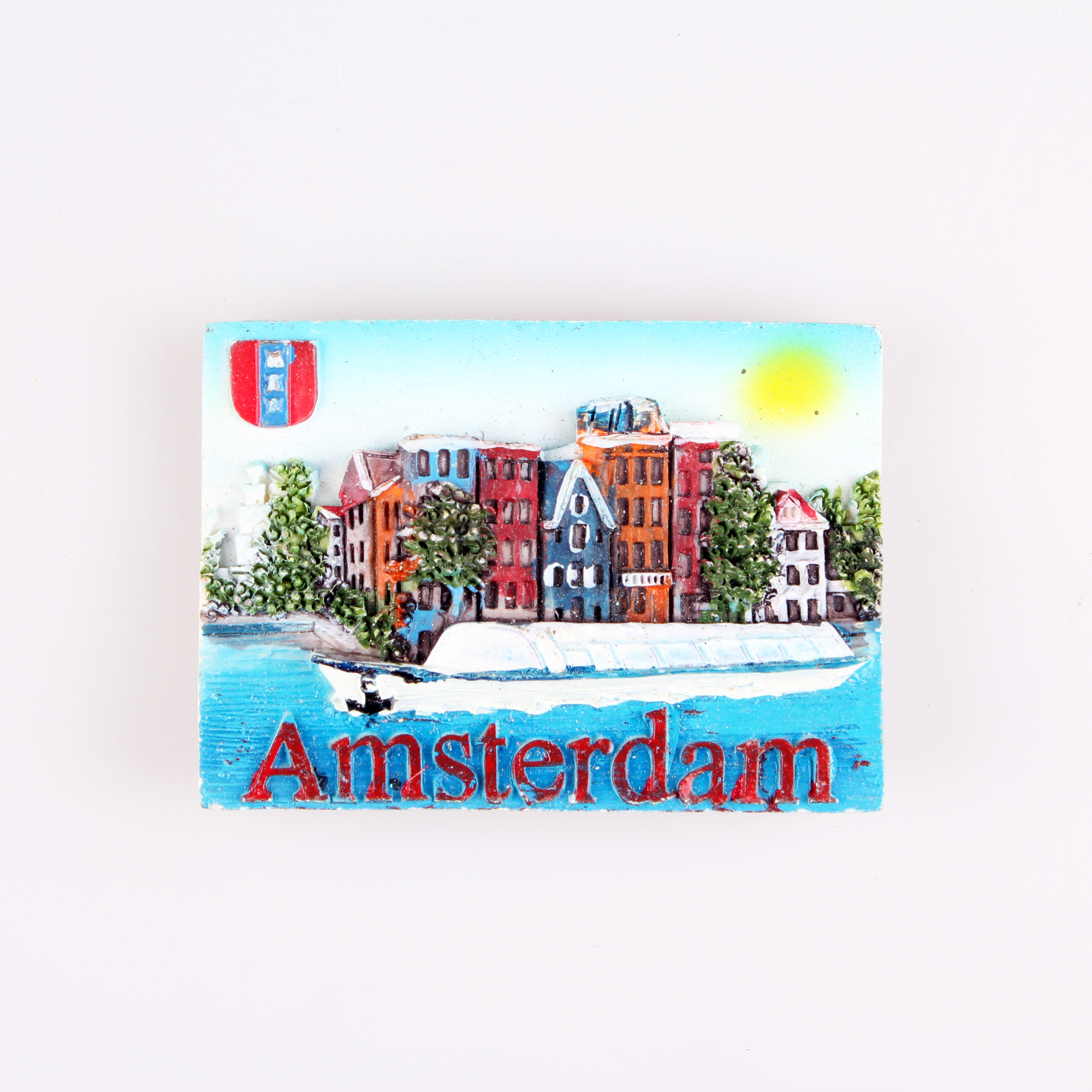 Fuente fabricante holandés especial 3D pintado a mano resina adhesivo refrigerador molino de viento adhesivo de refrigerador de construcción recuerdos de viaje personalizado Specification image