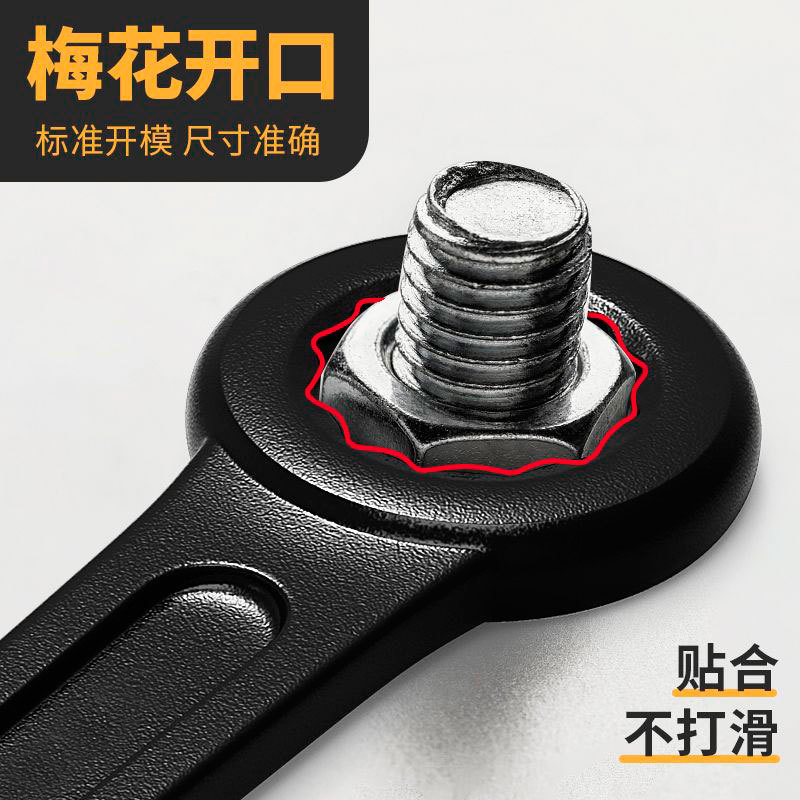 Wholesale hardware tools Straight handle heavy box wrench Knock die forging Knock box 45 steel open end wrench Application Scenario