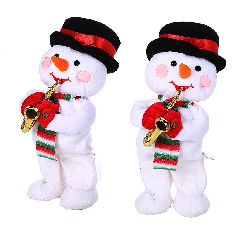 圣诞萨克斯/圣诞老人吹奏/麋鹿萨克斯/雪人萨克斯/唱歌扭动细节图