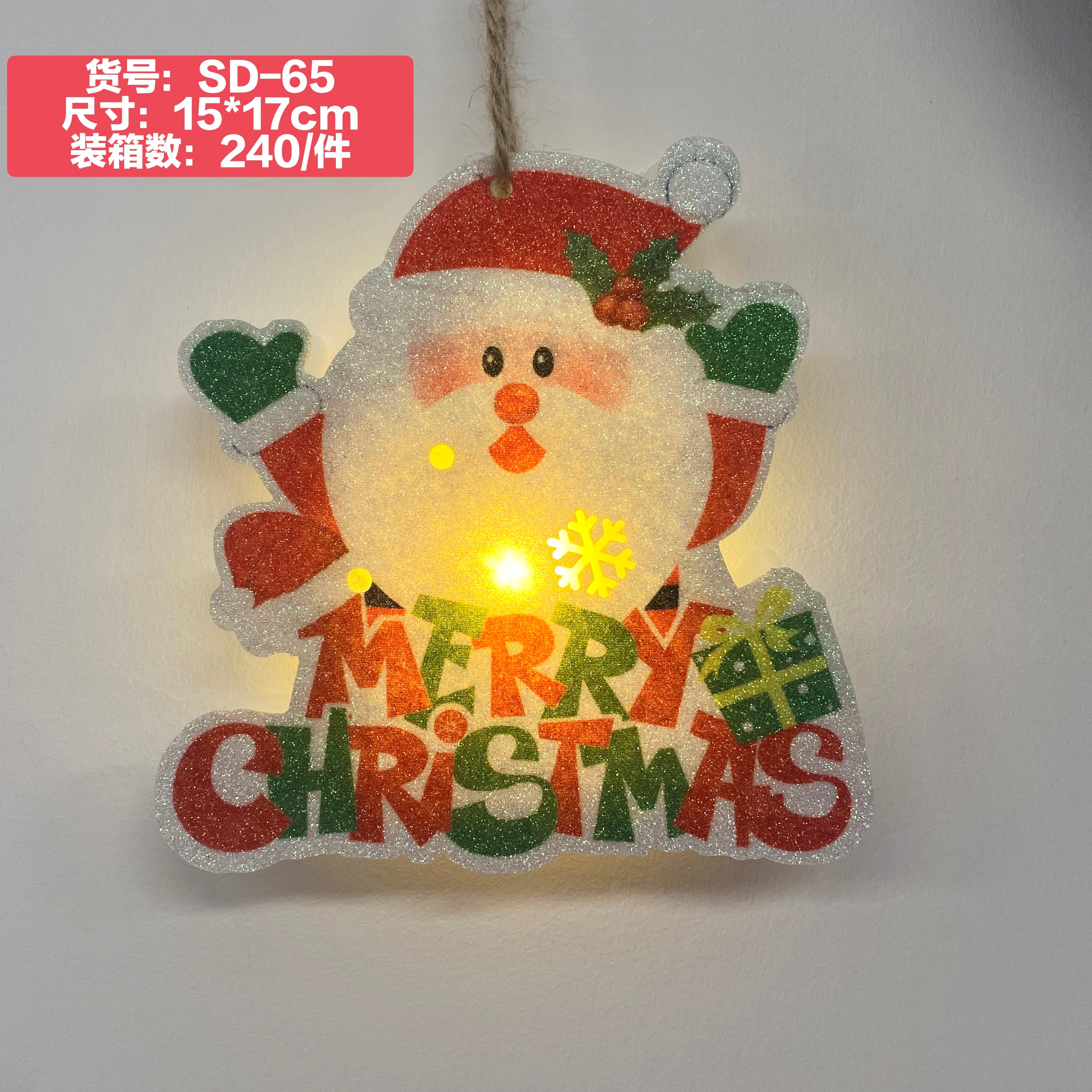 Wholesale of creative cartoon Christmas trees for Christmas decoration and new decorative luminous pendants for export Application Scenario