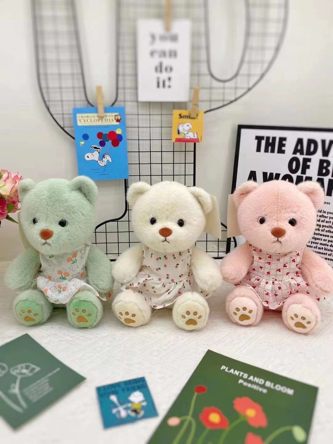 8-inch dress bear plush doll, plush toy, claw machine doll, cute doll wholesale Specification image