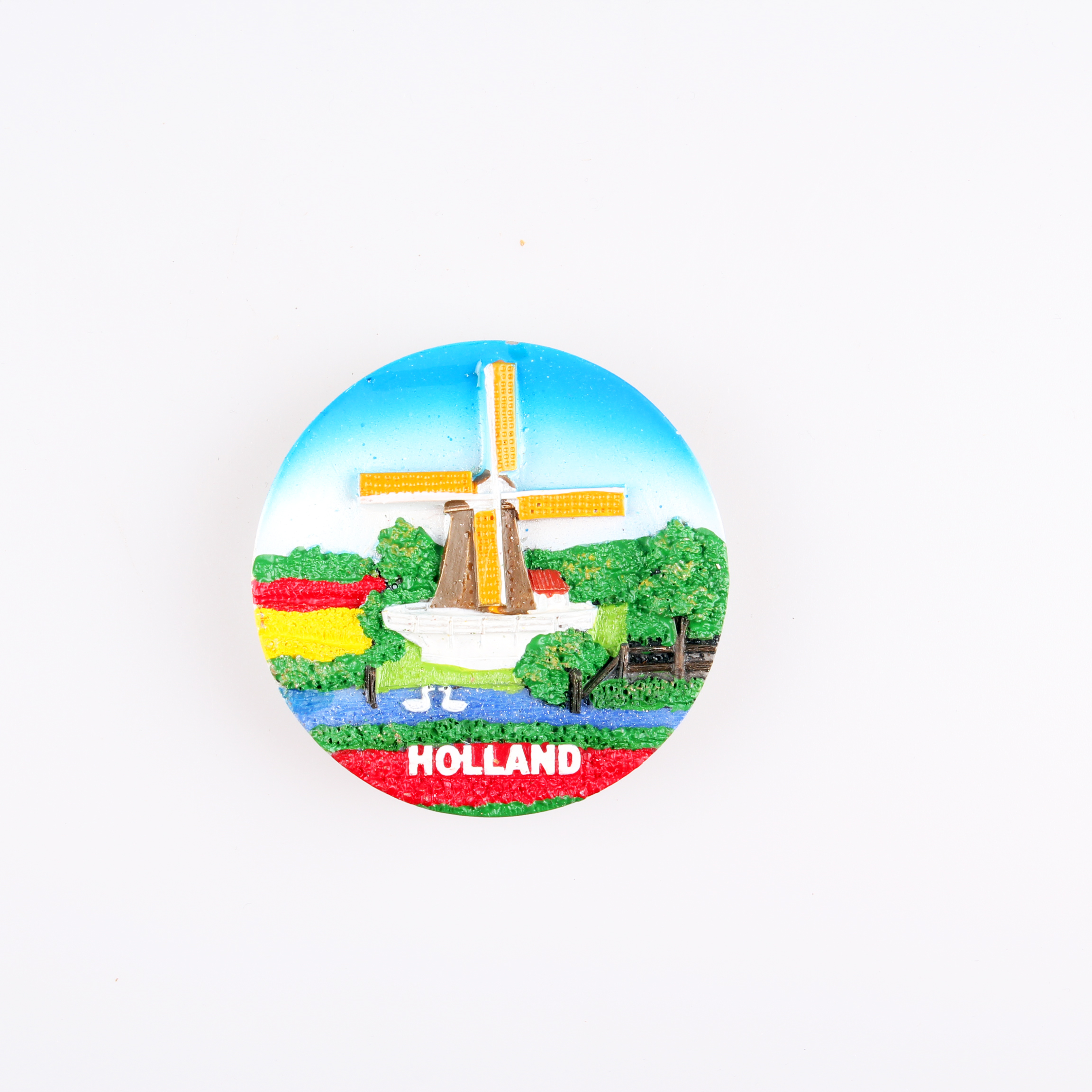 Fuente fabricante holandés especial 3D pintado a mano resina adhesivo refrigerador molino de viento adhesivo de refrigerador de construcción recuerdos de viaje personalizado Application Scenario