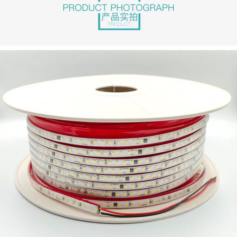 220V high-voltage light strip, 100-meter no-voltage drop light strip, 2835 no-wire, self-adhesive high-voltage light strip Item Picture