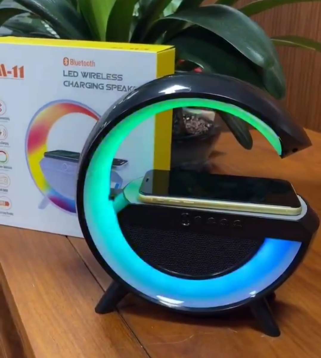 New wireless charging Bluetooth speaker, wireless Bluetooth audio system, three-in-one multi-functional wireless Bluetooth speaker, smart Bluetooth audio system, large G speaker, music light speaker pic 7