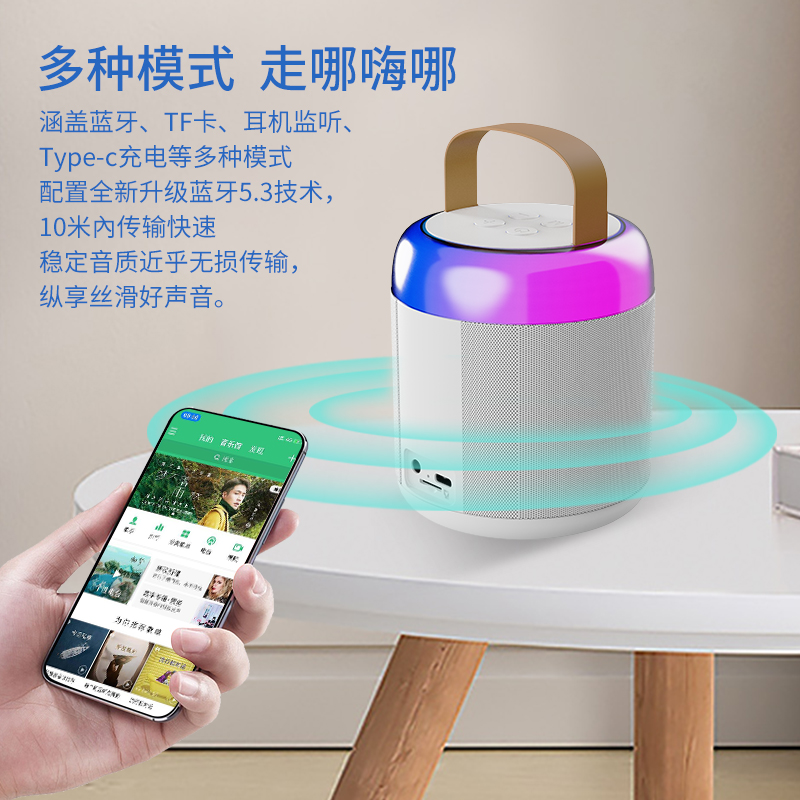 无线蓝牙音响/K歌套装音箱/麦克风音箱产品图