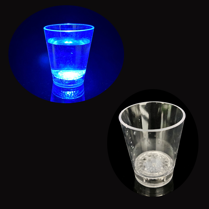 LED发光入水亮感应小杯 闪光感应小杯 发光杯子 酒吧发光用品详情图1