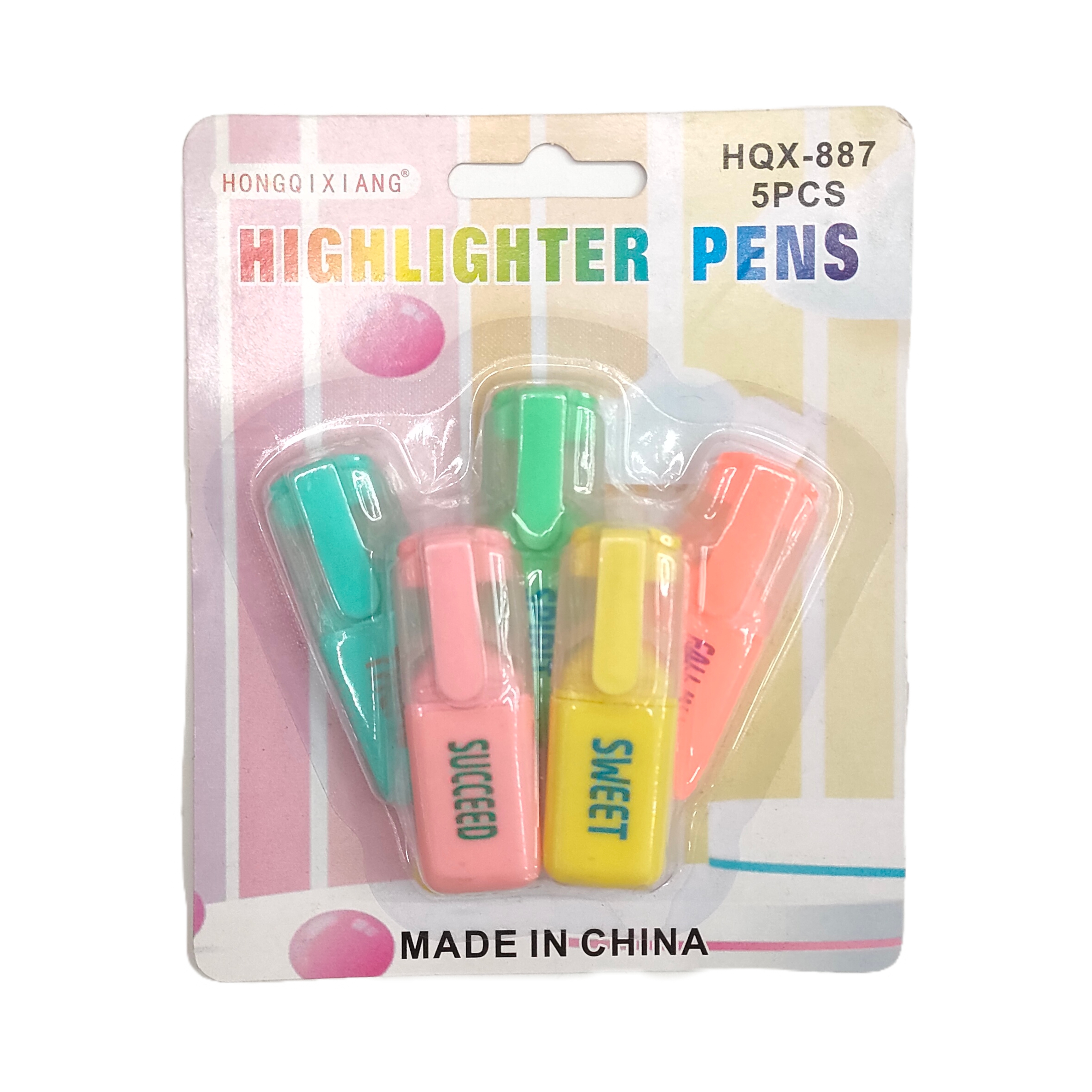 Colored highlighters for students to roughly underline key points, marking pens in normal colors, candy colors Item Picture