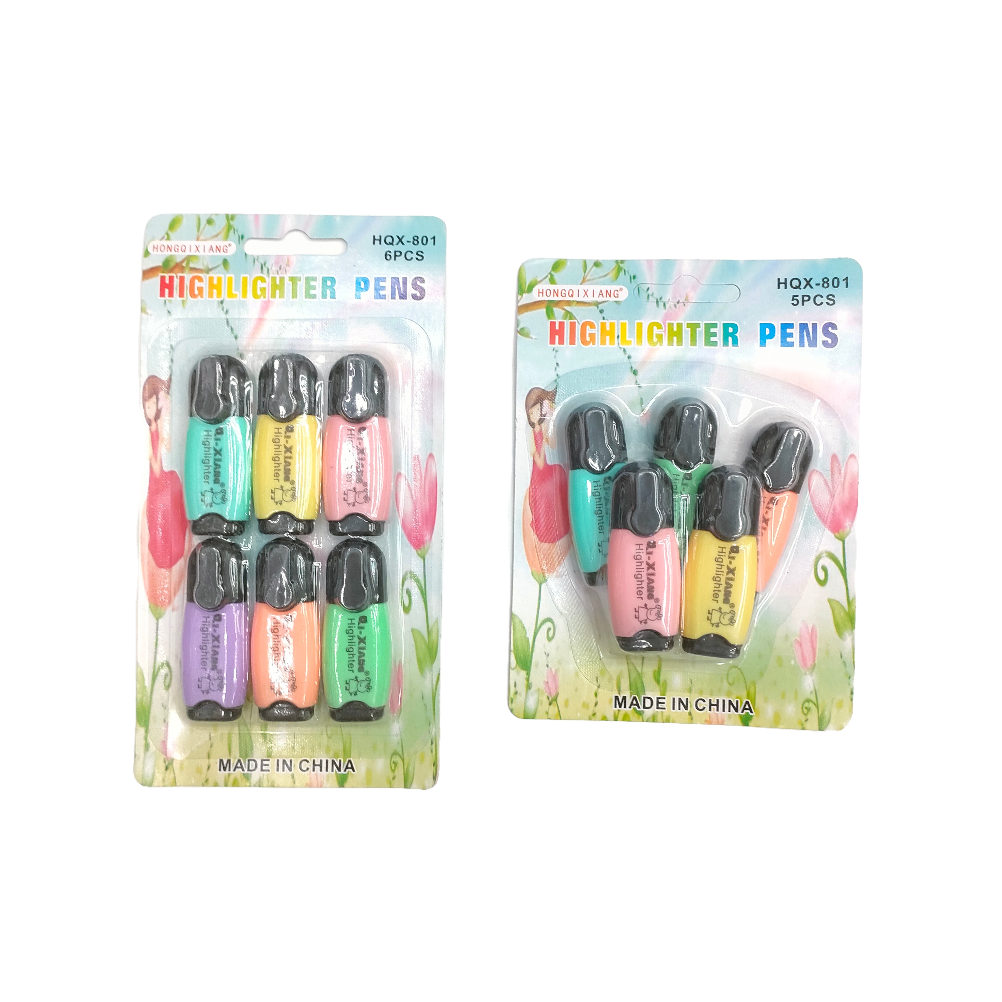 5-color, 6-color highlighters for students to roughly mark key points, normal color, candy color Specification image