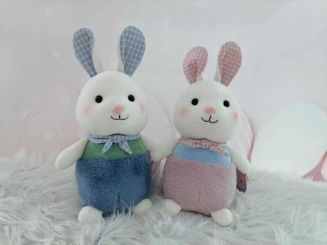 Wholesale of 8-inch Aisi Rabbit plush toys, plush figurines, cartoon dolls and claw machine figurines Item Picture