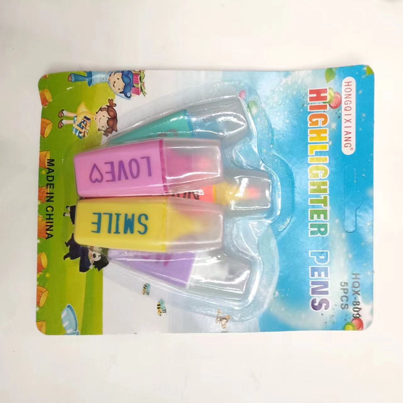 4-color, 5-color highlighters, student rough marking, key point marking pens, normal color, candy color Item Picture