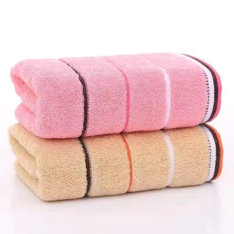 Three Color Segment Pure Cotton Towel Wholesale Family Pack Clean Face Towel details Picture