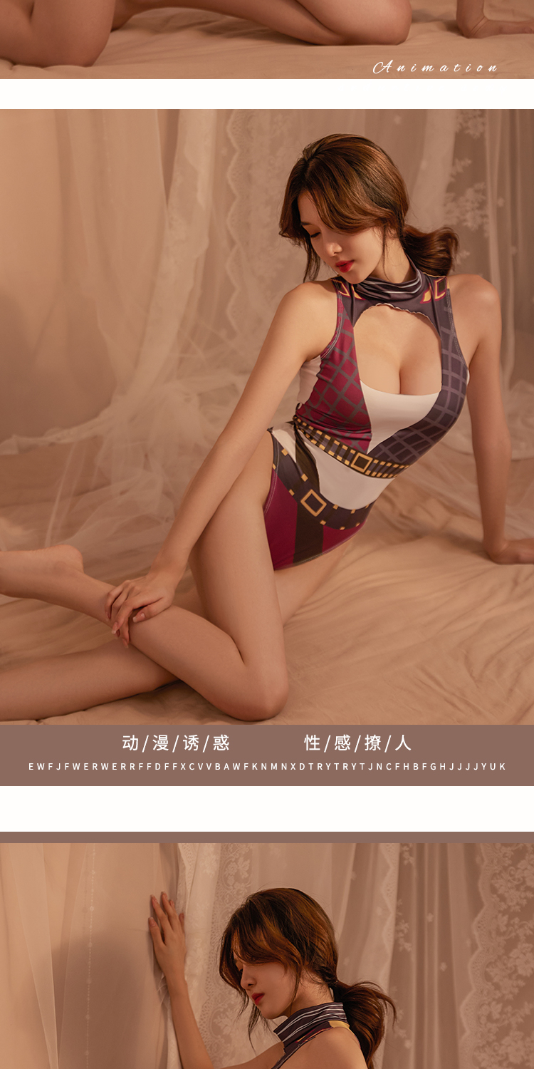 2334女情趣内衣批发死库水连体泳衣免脱暗扣扮演制服跨境详情5