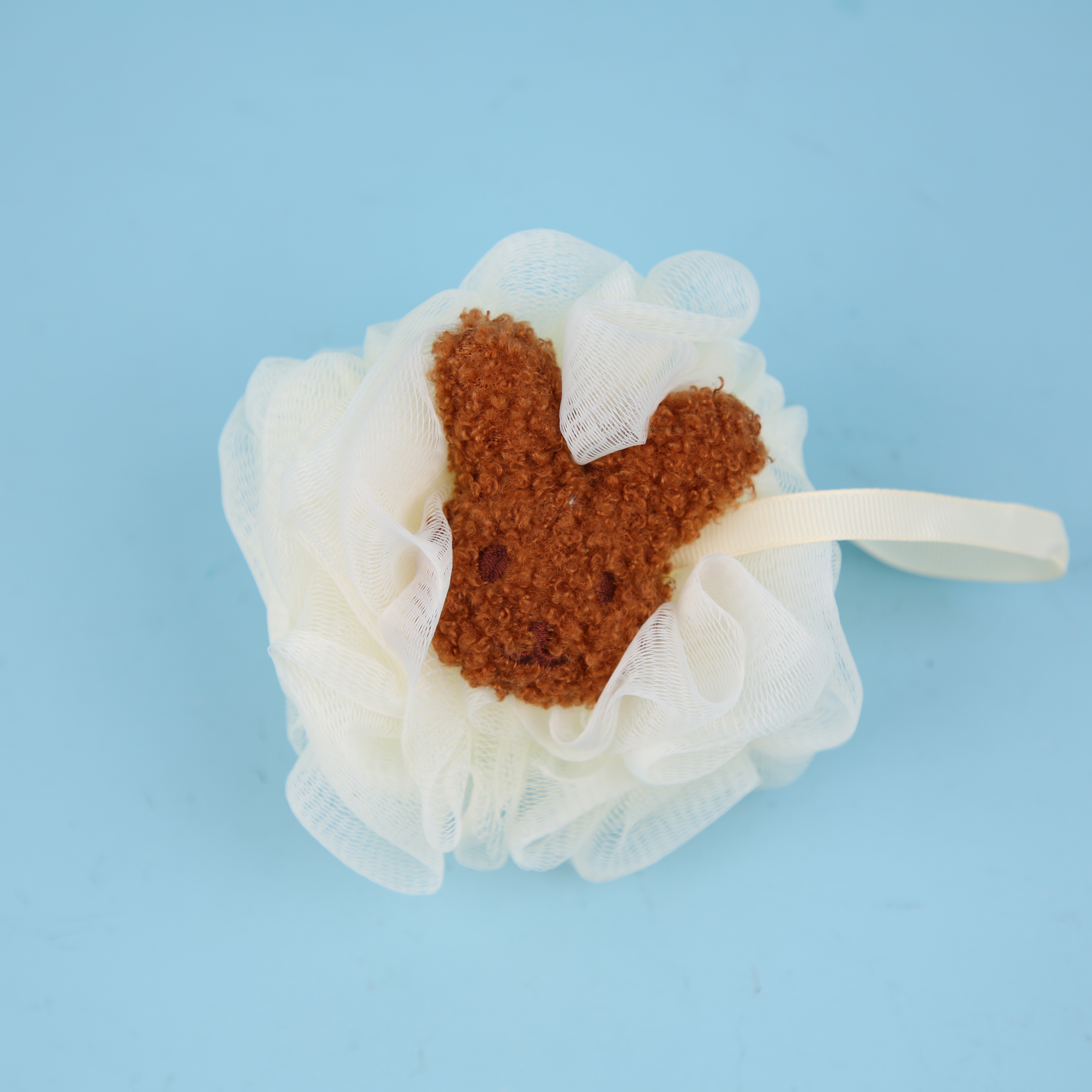 可爱卡通浴球洗浴产品/洗澡/卡通浴球/厂家直销/质量保证白底实物图