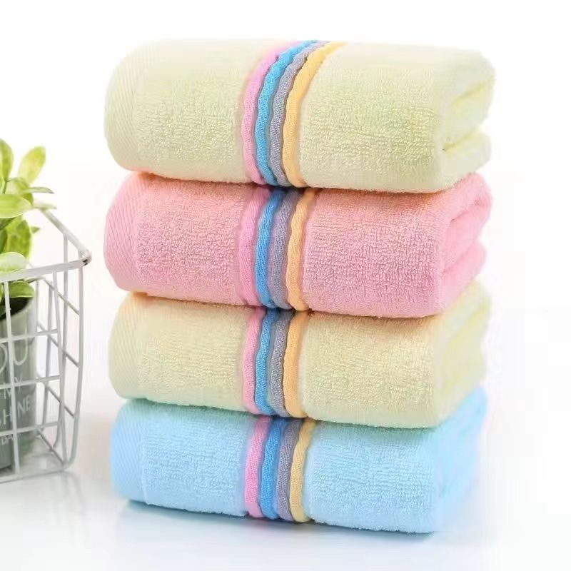 Four Color Thick Cotton Towel Absorbent Soft Hair
