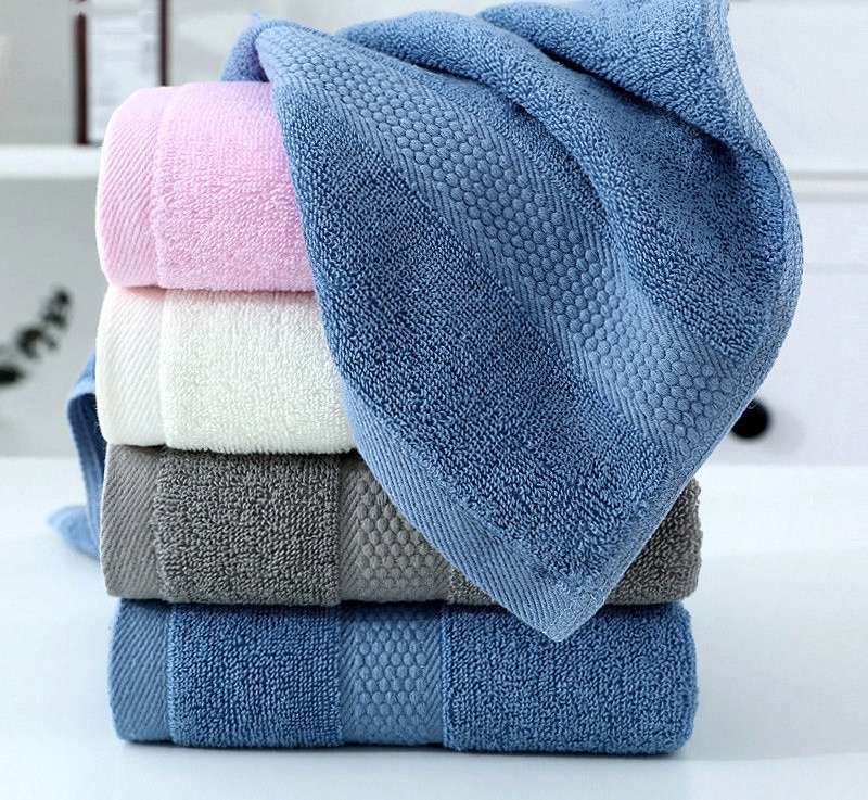 Polka Dot Pure Cotton Face Wash Household Soft Absorbent Non-Hair Cleaning Towel details Picture