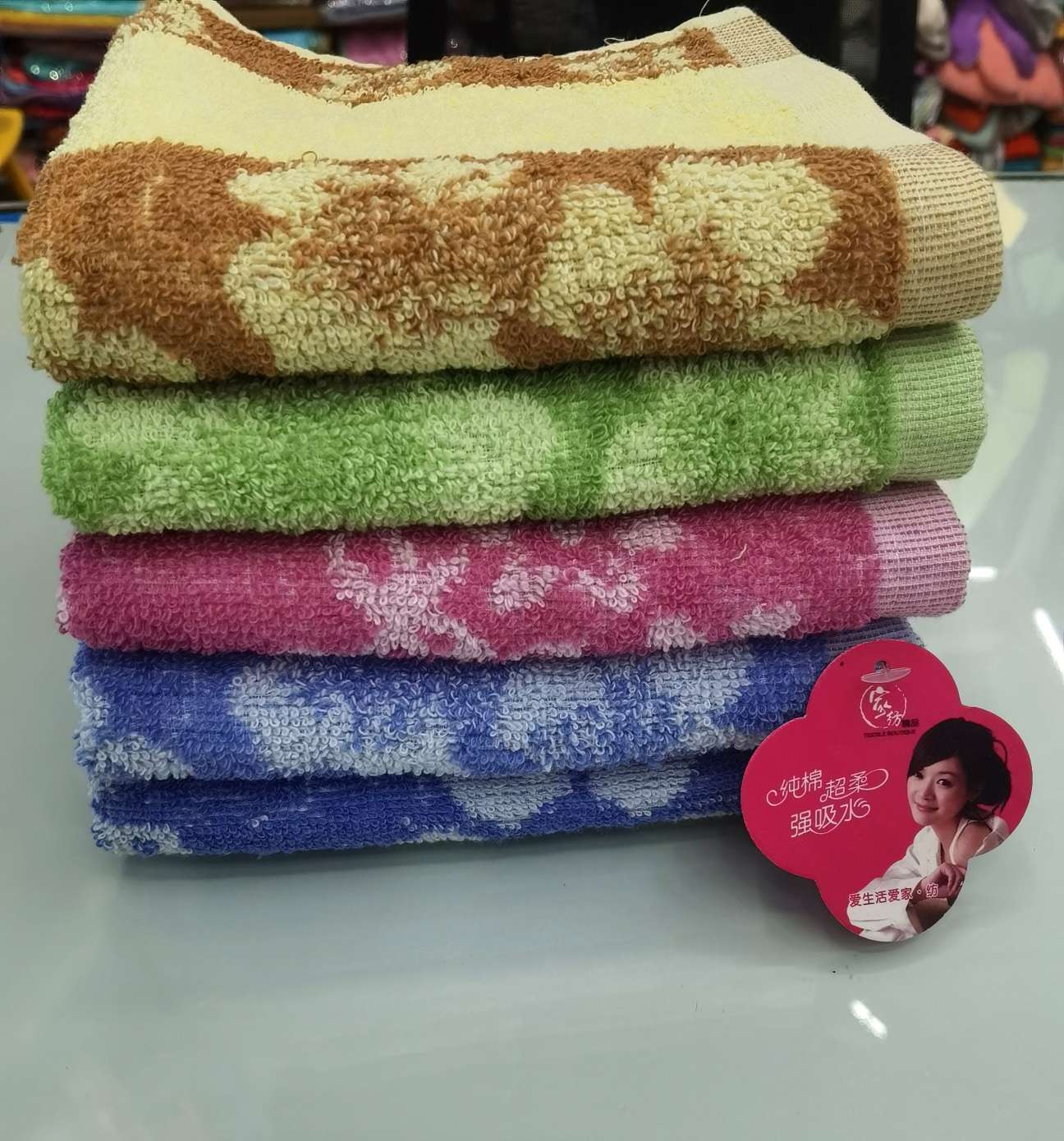 Measure Jacquard Return Gauze Cleaning Towel Soft And Absorbent details Picture