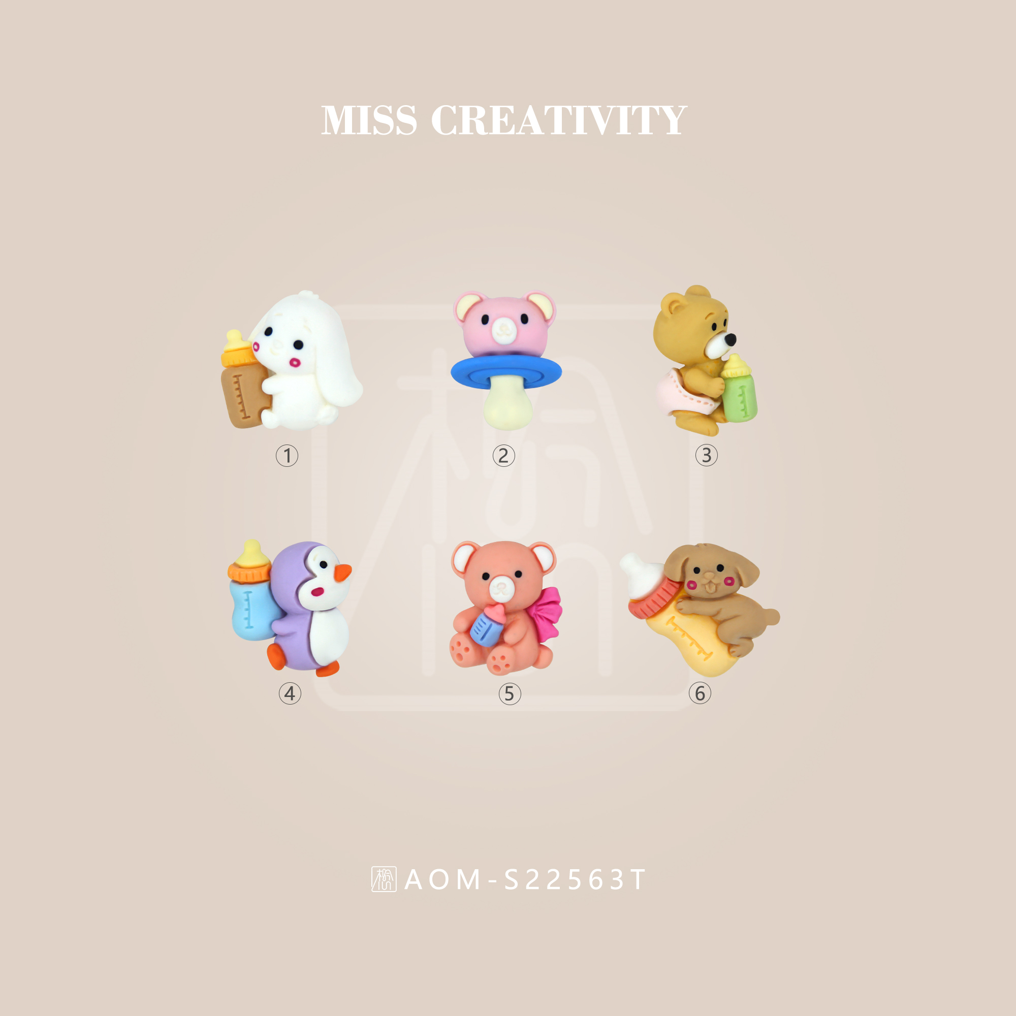 Kids Cute Miss Resin Jewelry Accessories Necklace Earrings Hair Tie Clip Accessories Wholesale 22563