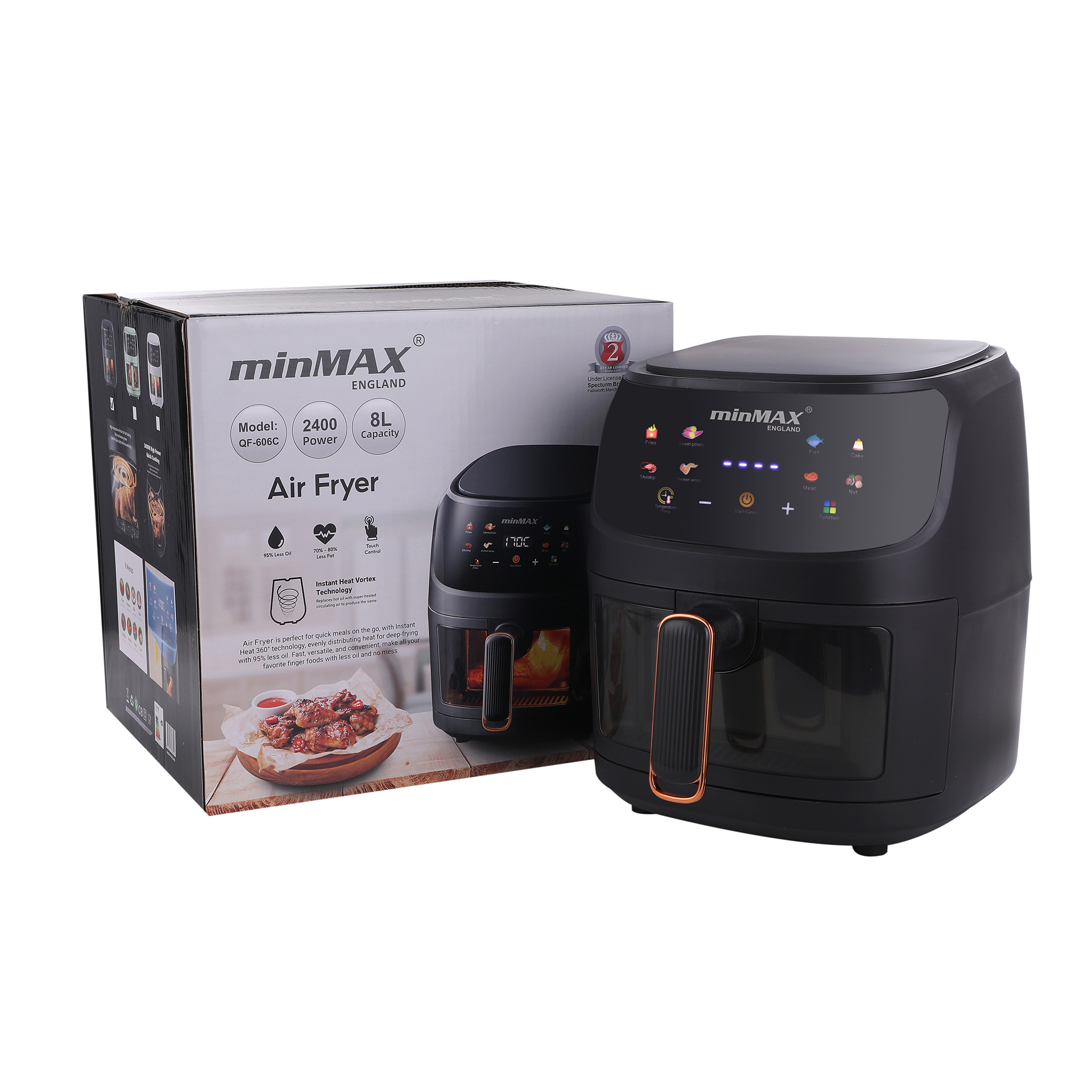 minMAX air freidora home pantalla táctil visual gran capacidad multifunción mecánica eléctrica freidora regalo al por mayor Item Picture