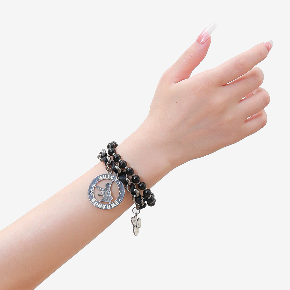 New Chinese-style fashionable bracelet, with a design sense of national trend, black beaded and elegant, double-layer bracelet, simple bracelet accessory for women Application Scenario