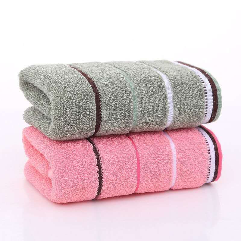 Three Color Segment Pure Cotton Towel Wholesale Family Pack Clean Face Towel Application Scenario