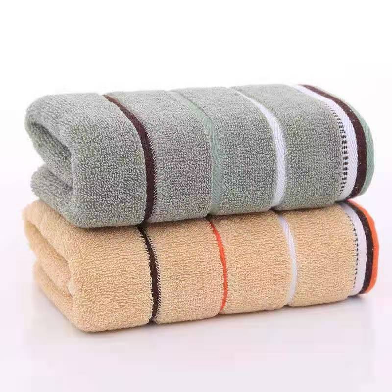 Three Color Segment Pure Cotton Towel Wholesale Family Pack Clean Face Towel Specification drawing