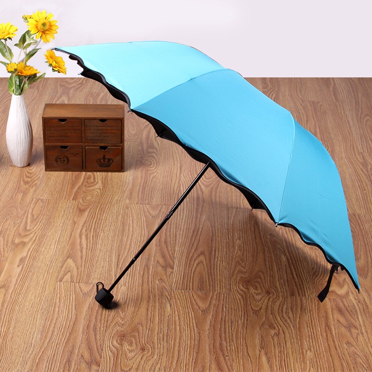 Wholesale black rubber umbrellas from the manufacturer, sunshade, sun protection and UV protection umbrellas, fresh and clean black rubber umbrellas, double-sided printed folding three-fold umbrellas, eight-bone customizable LOGO gift umbrellas, printed advertising umbrellas, advertising umbrella wholesale pic 7