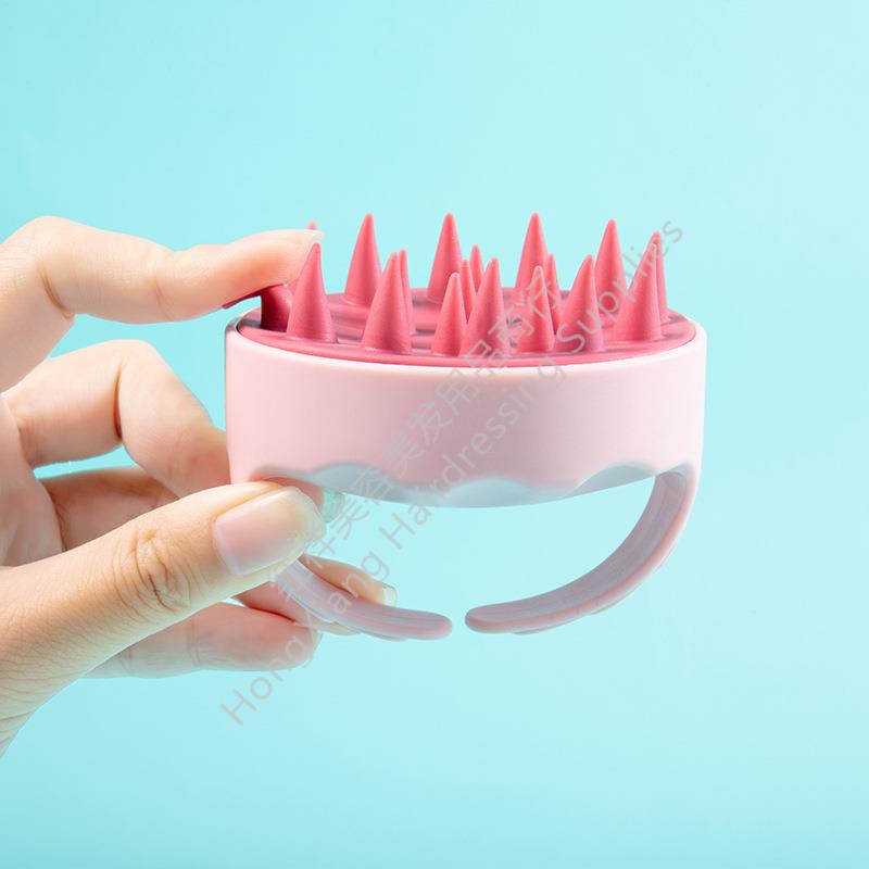 Shampoo brush Amazon e-commerce new scalp shampoo brush Head massage scrub comb soft rubber shampoo brush