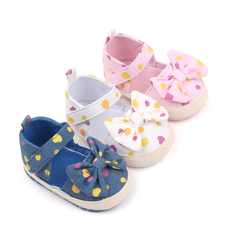Baby Girl Shoes Cute Bowknot Dots Design Hollow Breathable Spring and Summer Sandal