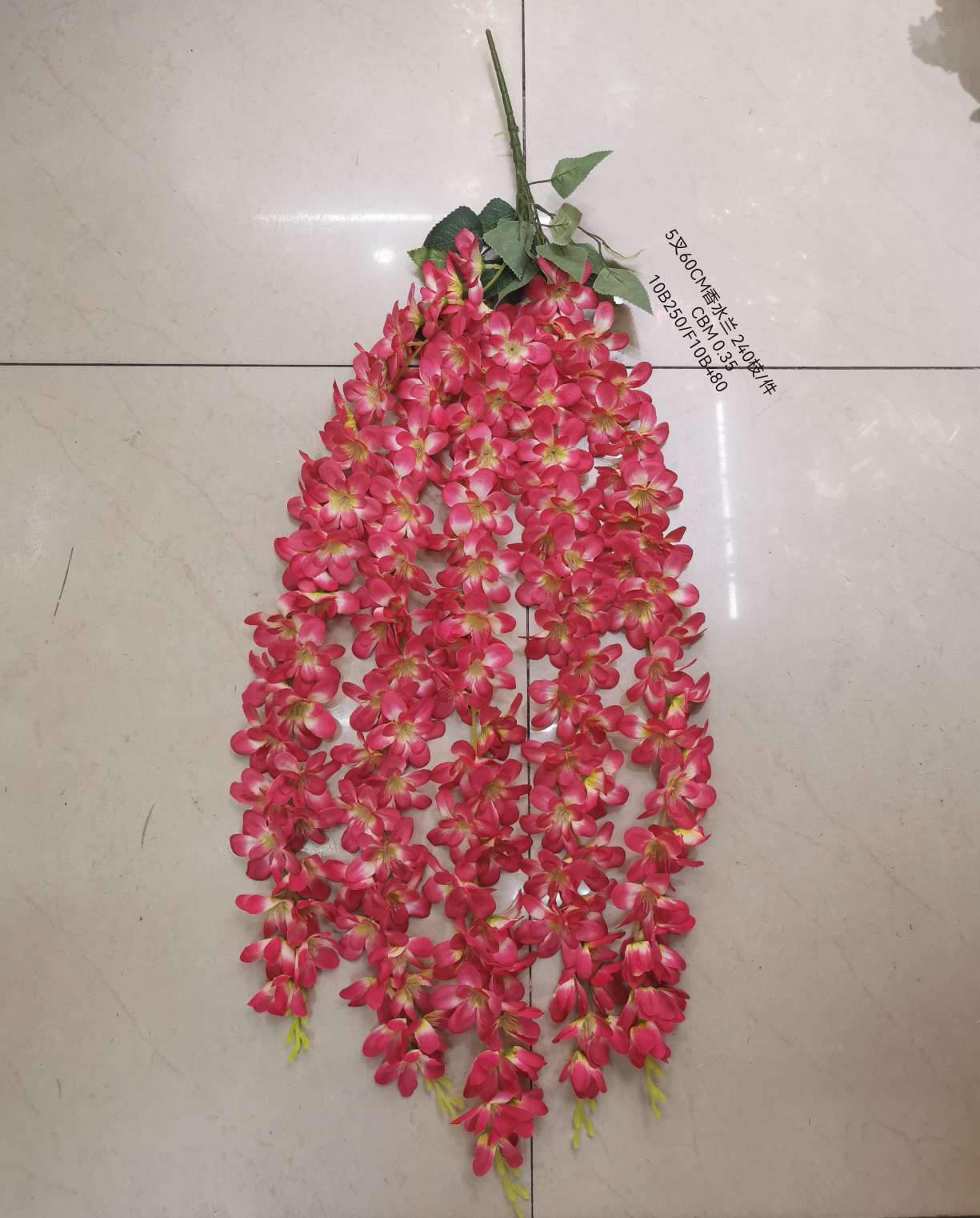 5 forks 60cm orchid hanging, perfume orchid hanging, artificial flower hand feel bouquet, wedding home decoration, artificial flower, photo props, floral art ornaments Specification image