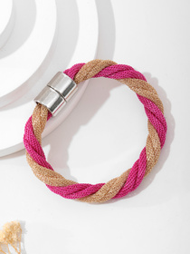 European and American fashion Bohemian summer bracelet alloy geometric rose red bracelet