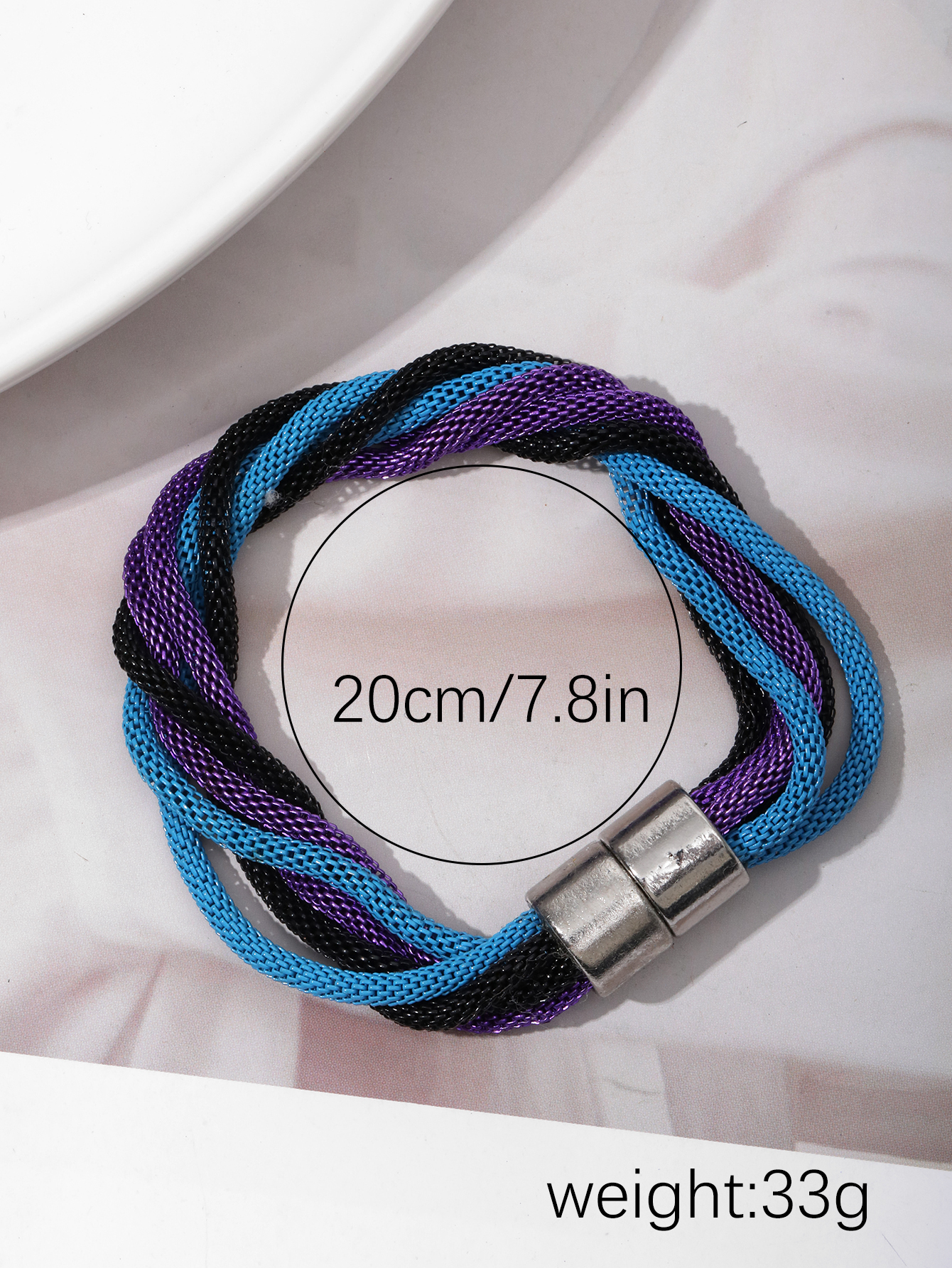 European and American fashion Bohemian summer bracelet alloy geometric blue bracelet