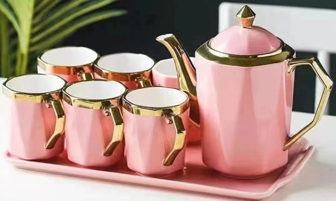 Jingdezhen Ceramic Water Ware European Coffee Ware Light Luxury Coffee Cup details Picture
