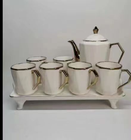 Jingdezhen Ceramic Water Ware European Coffee Ware Light Luxury Coffee Cup full figure