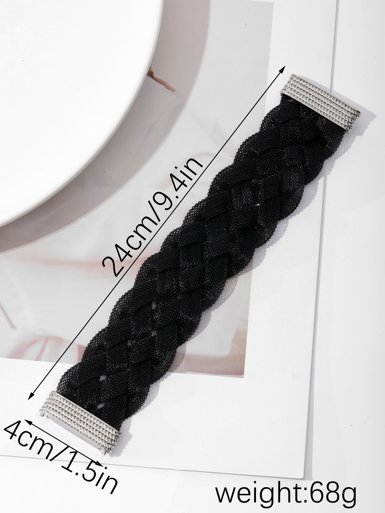 European and American fashion Bohemian summer jewelry alloy geometric black bracelet