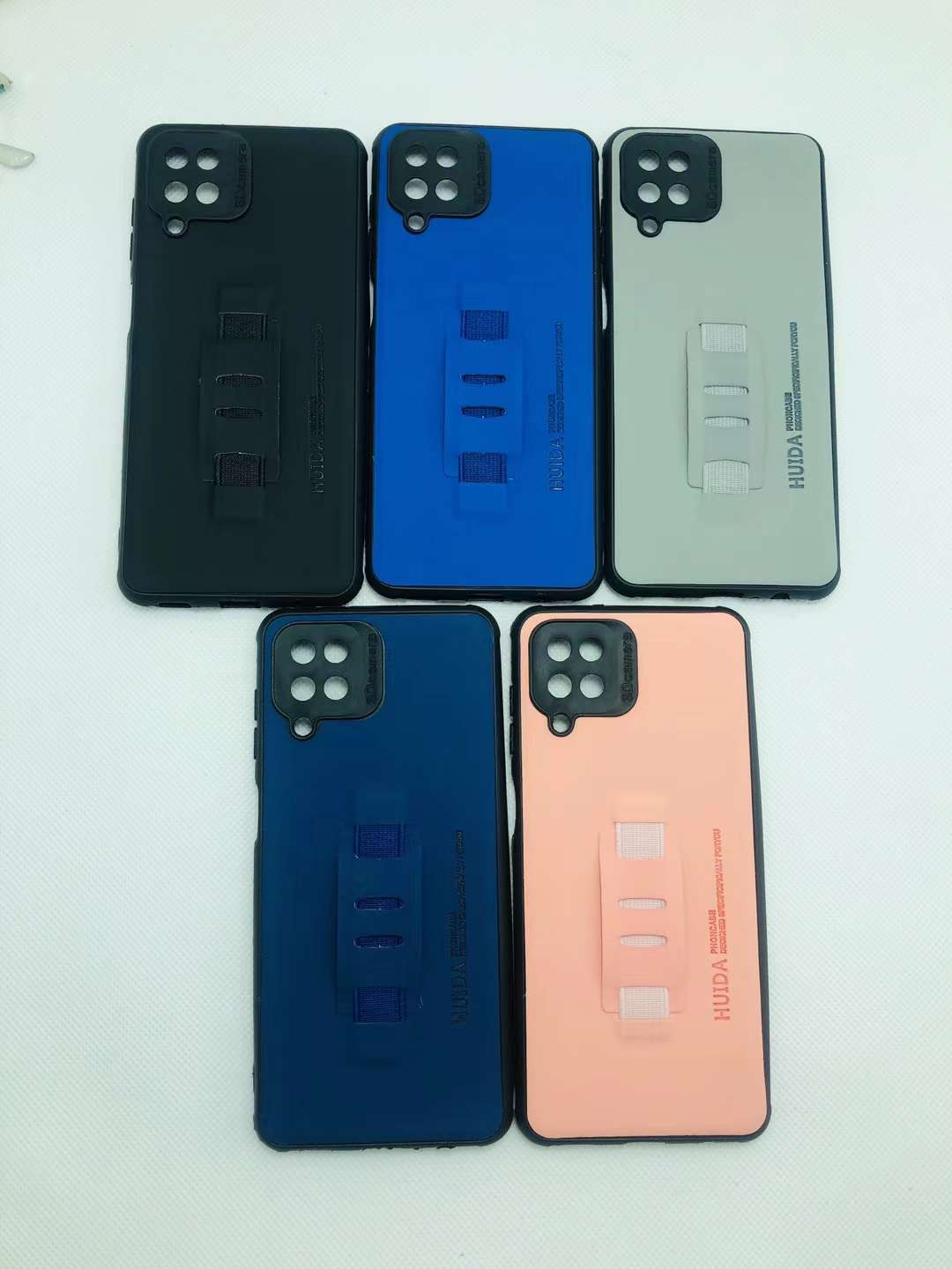 Leather extension phone case Leather two-tone wavy phone case