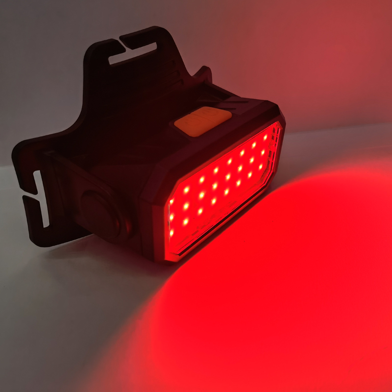 5120 lámpara principal (USB)) luz roja y blanca de plástico USB luz principal recargable luz principal de ciclismo luz de camping al aire libre lámpara de mina lámpara principal de mantenimiento luz de camping luz de pesca Application Scenario
