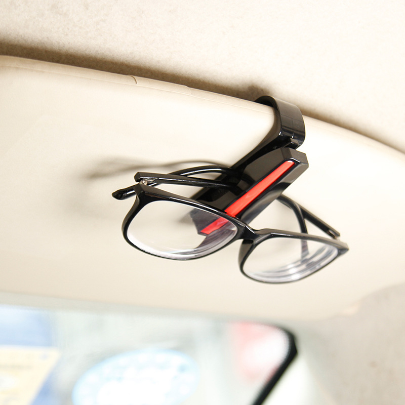新款多功能眼镜夹 创意汽车遮阳板票据收纳夹子 多功能夹 QW329详情图2